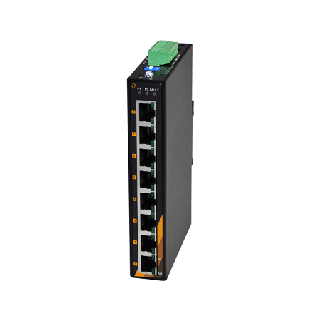 8-Port Industrial Gigabit PoE+ Ethernet Switch