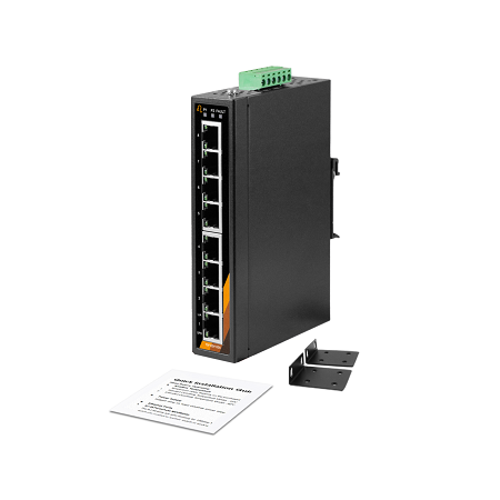 8-Port Unmanaged Industrial Gigabit Ethernet Switch