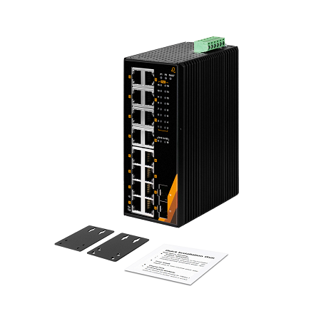 18-Port Industrial Gigabit PoE+ Ethernet Switch