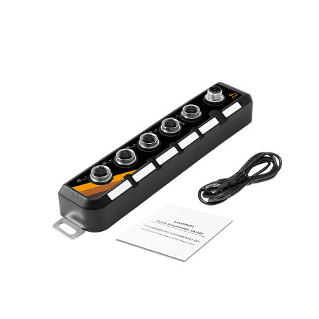 5-Port M12 Industrial IP67 Waterproof Ethernet Switch