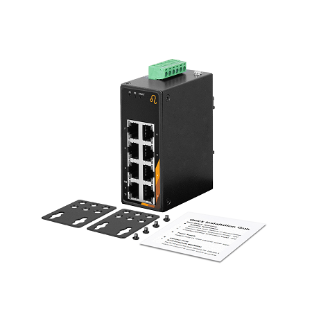 8-Port Industrial Unmanaged Ethernet Switch | 8 ETH