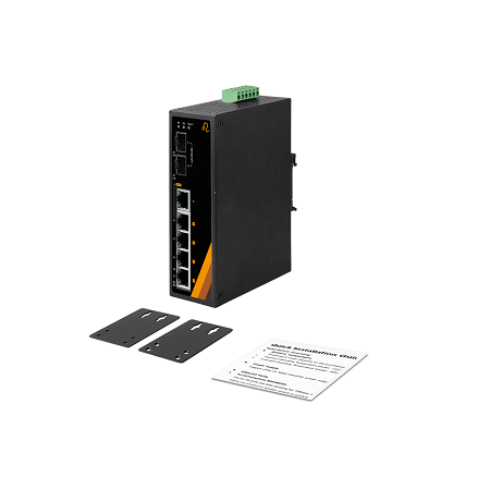 7-Port Industrial PoE+ Ethernet Switch| 4ETH+1FETH+2SFP