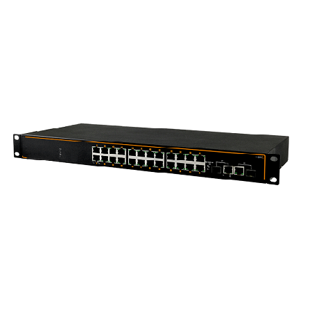 26-Port Industrial Rack-Mount Gigabit Managed Ethernet Switch
