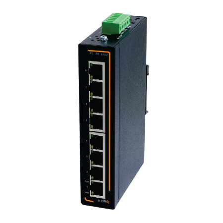 8-Port Industrial Gigabit Ethernet Switch
