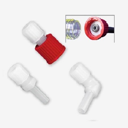 PVDF and PFA hose and pipe fittings for glass connections